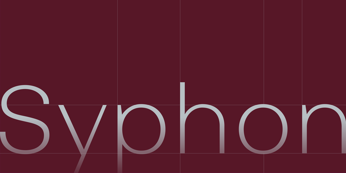 Пример шрифта Syphon #1